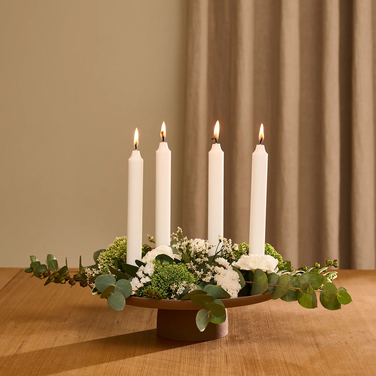 Matthæus Tablett D30 cm mit Kerzenhalter